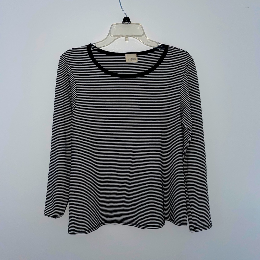 Striped long sleeve shirt